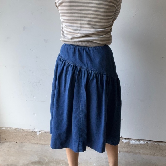 Smokey Row Vintage High Waisted Denim Skirt - Picture 7 of 9
